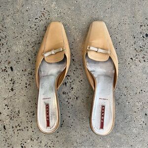 Vintage Prada Kitten Heel Mules